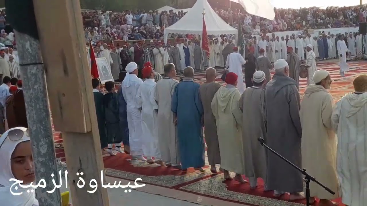 مشاهد من عمارة الزميج والتي تحييها الطريقة الشاذلية الدرقاوية كل سنة ، رأيكم 💪 #ضريح_بن_عجيبة #