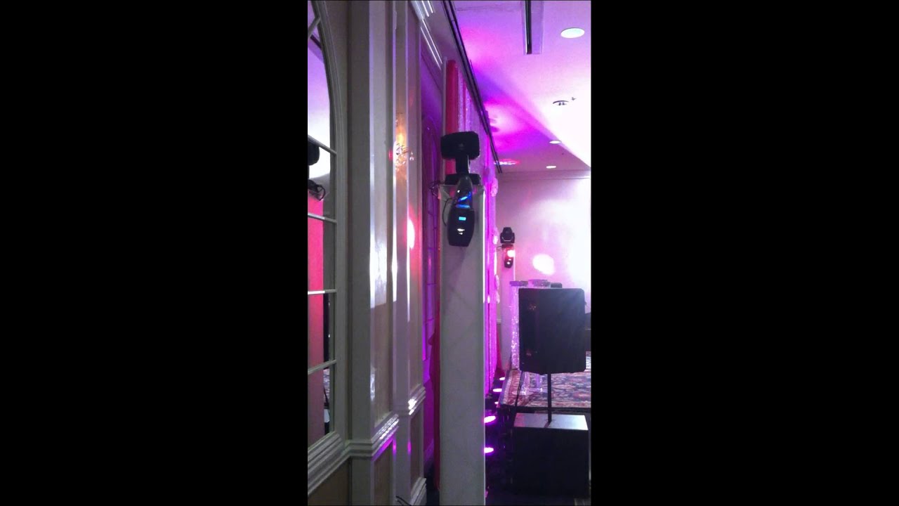 CHAUVET Intelligent moving heads with scanners on 8ft truss with scrims