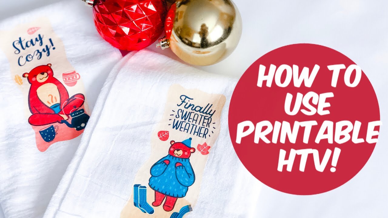 HOW TO USE PRINTABLE HTV W/ YOUR CRICUT! | CRAFTMAS DAY 8!