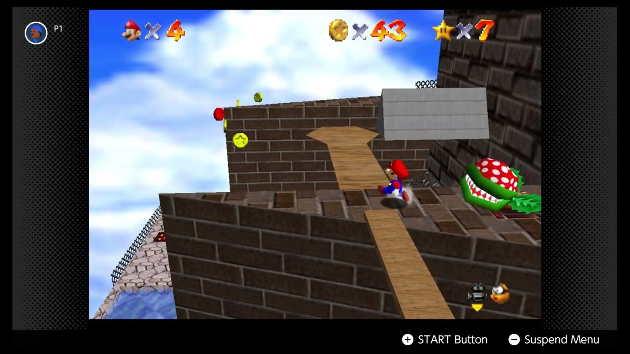SM64; P008 C02-1 CHIP OFF WHOMP'S BLOCK; 2025/4/25 N64-NSO no mic video