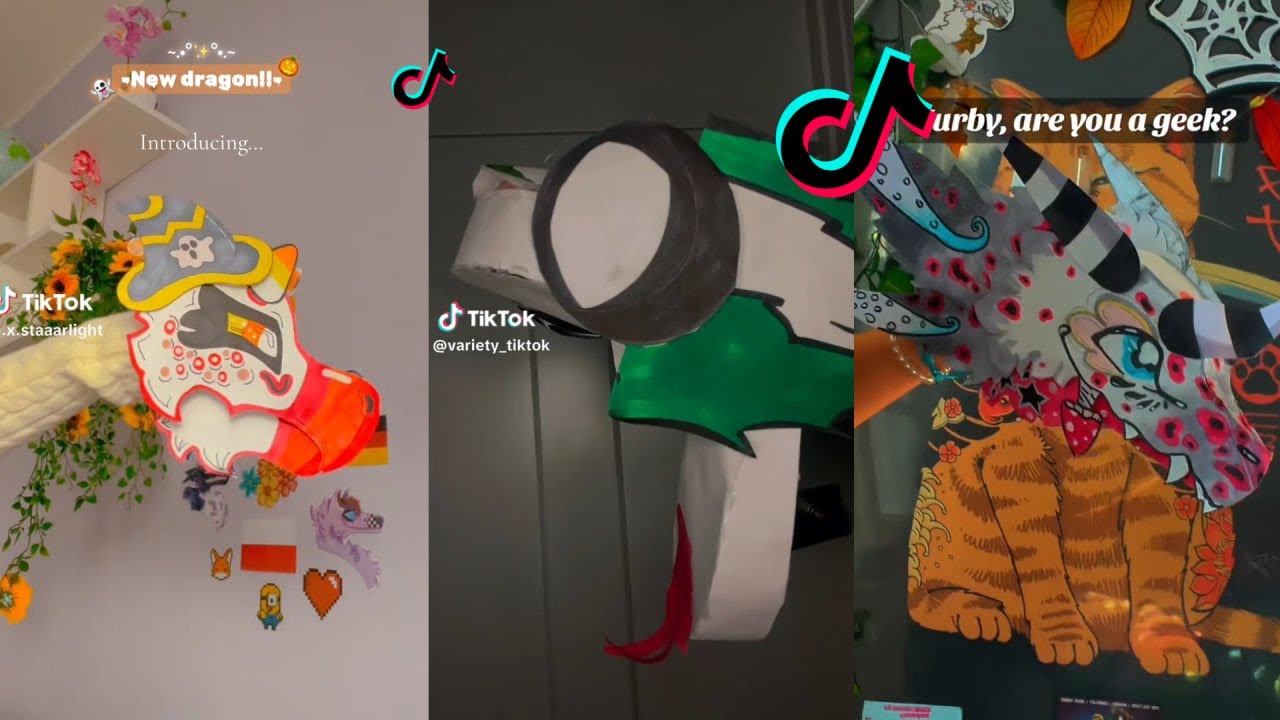 Dragon Puppet Crafts - Paper Dragon TikTok Compilation #369