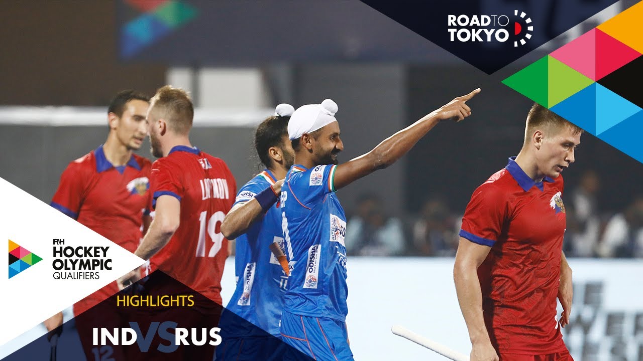 India vs Russia | FIH Hockey Olympic Qualifiers | Men's | Match 1