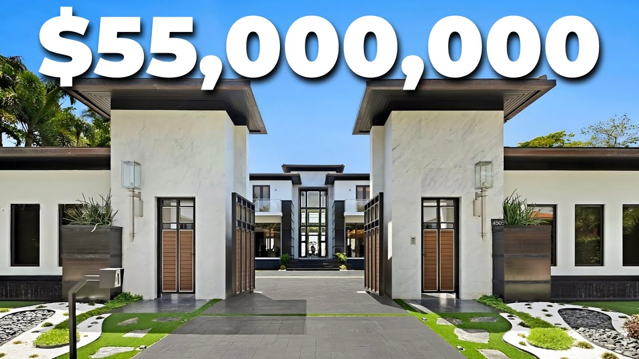 Inside a $55,000,000 Miami Mansion with AMAZING views!
