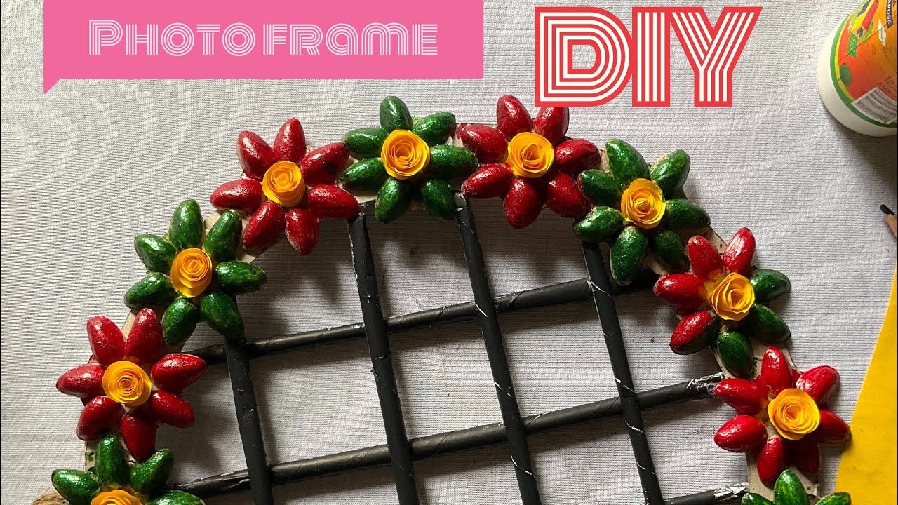 Easy Handmade l photo frame ideas with paper l Low cost DIY #diy #decoration #photoframe