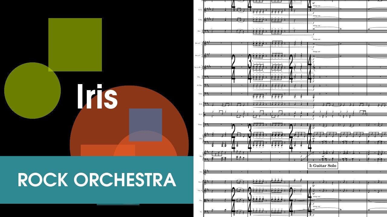 Iris for Rock Orchestra Score Video (Updated)