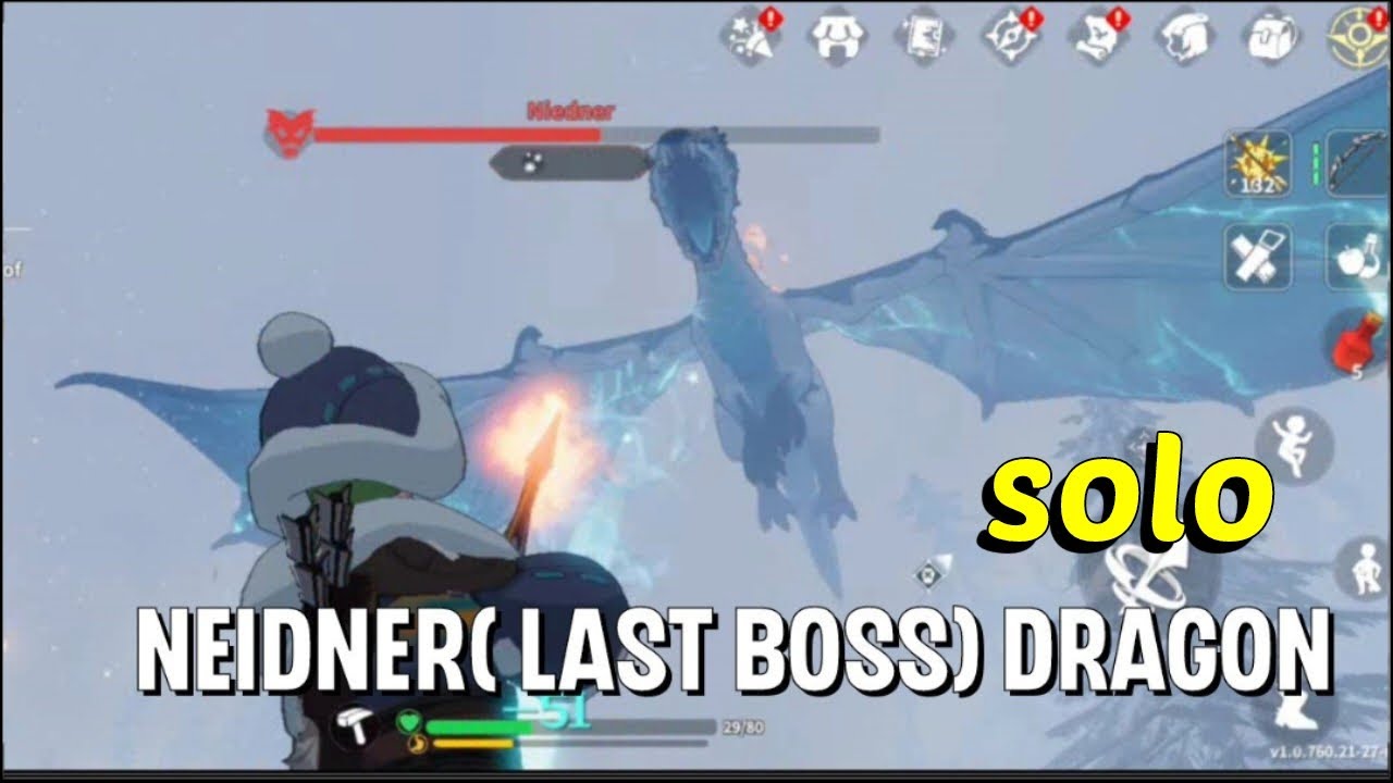 dawnlands:- neidner ( 5th boss) dragon ( solo)