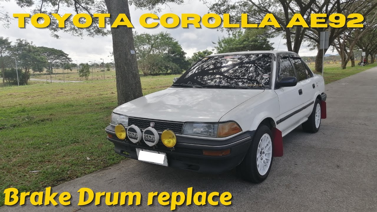 Corolla AE92 Brake Drum Assy Replace