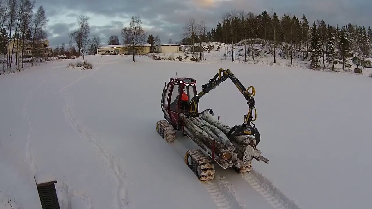 Alstor 833 terrängband i snö/ Terrain tracs in snow