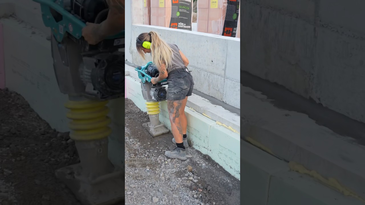 ⬆️HIER DAS MEIST ERWARTETESTE BAUSTELLEN ASMR VON MEINEM E-GRABENSTAMPFER⬆️#asmr #shorts #baustelle