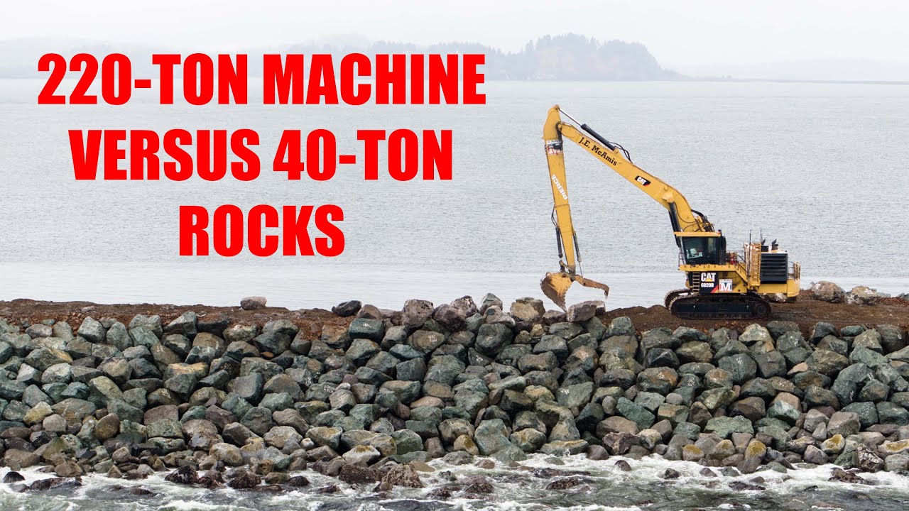 Rebuilding a 100-Year Old Jetty w/ 40-Ton Rocks