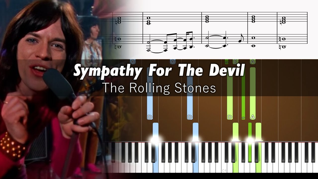 The Rolling Stones - Sympathy For The Devil - ACCURATE Piano Tutorial