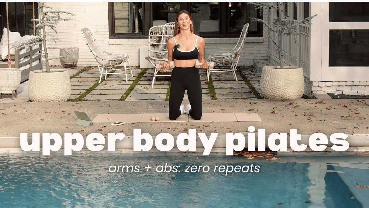 20 MINUTE PILATES BURNER: UPPER BODY + ABS (NO REPEATS!)