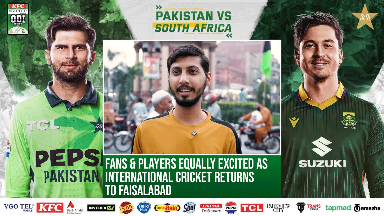 Fans & Players Equally Excited as International Cricket Returns to Faisalabad 🏟️