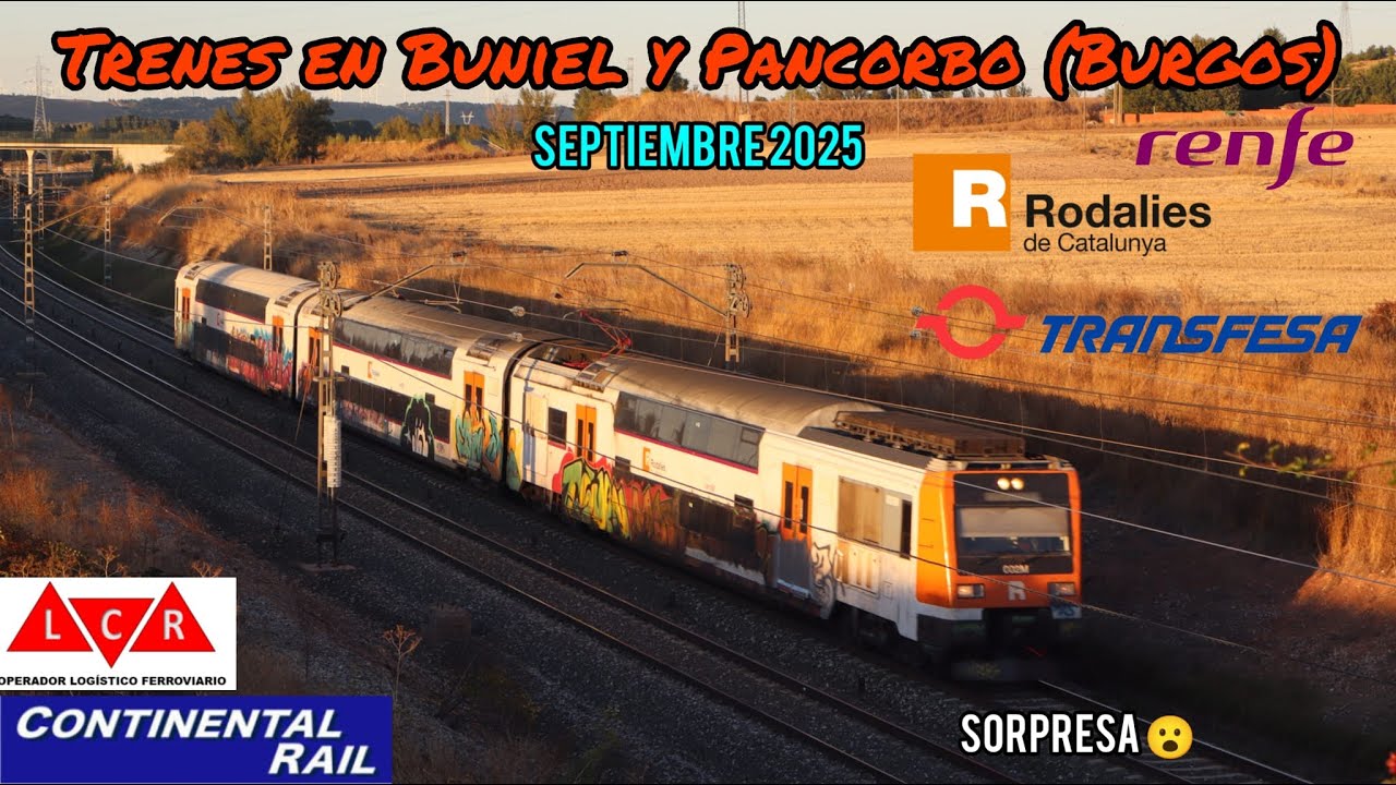 Trenes en Pancorbo y Buniel Burgos Septiembre 2025