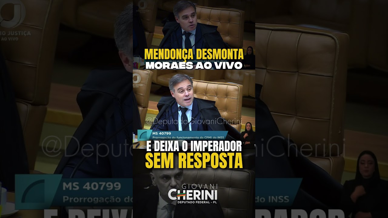 Andr&eacute; Mendon&ccedil;a trava manobra, exp&otilde;e prazo e Alexandre de Moraes fica sem resposta. Chora!!