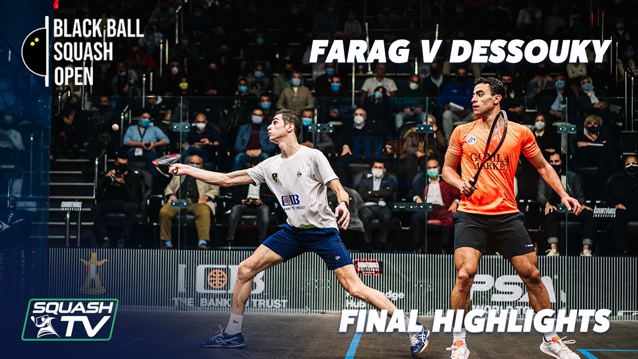 Сквош: Фараг против Дессуки — финальные моменты — CIB Black Ball Open 2020