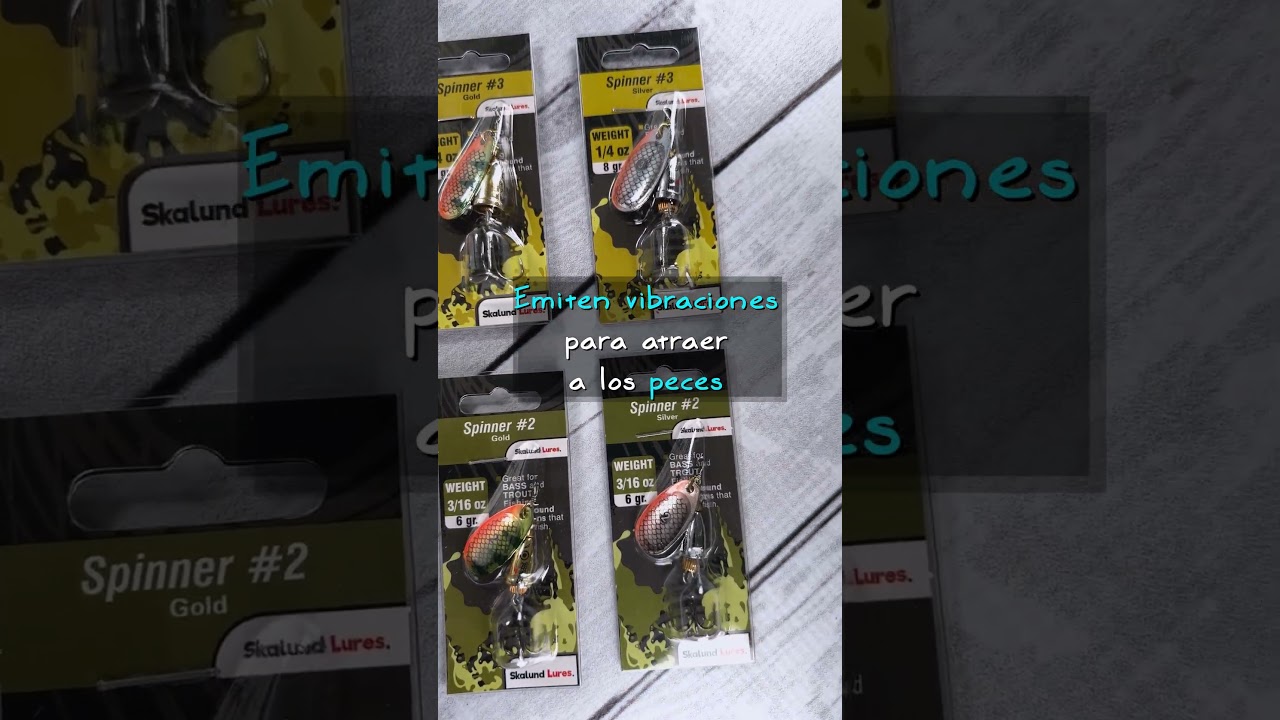 Skalund Spinner #2 & #3 - cucharitas para pesca en r&iacute;os y lagos - pesca de trucha y lobina