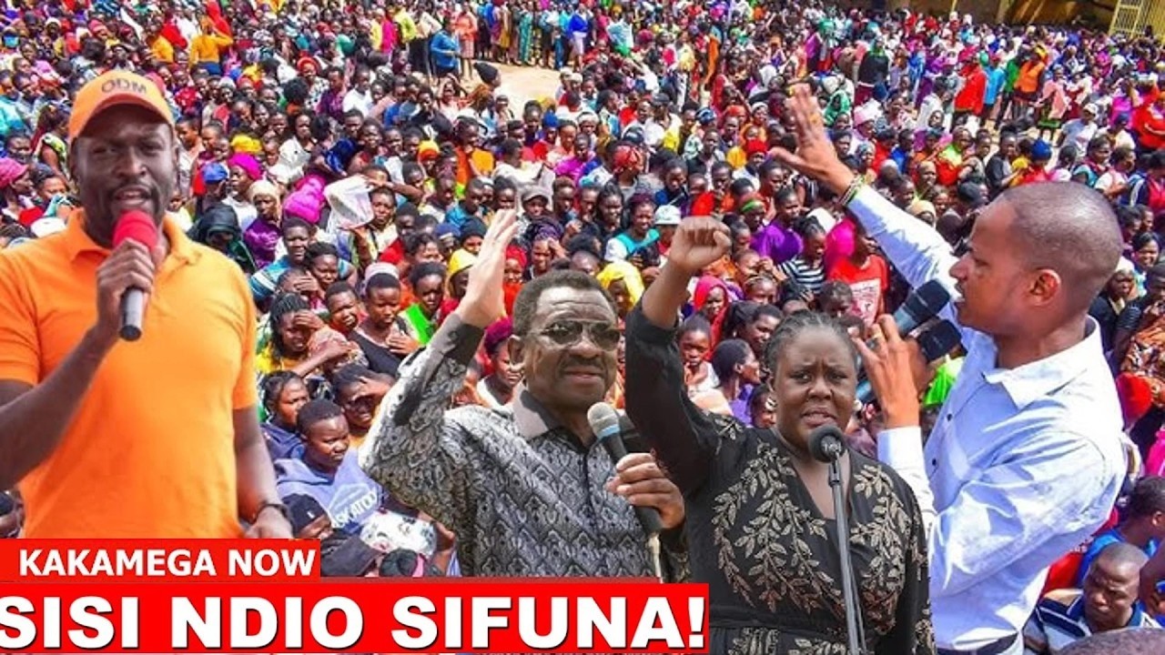 Live : Sifuna,Orengo, Babu Owino,Caleb Amisi,Winnie Odinga in Kakamega!!!