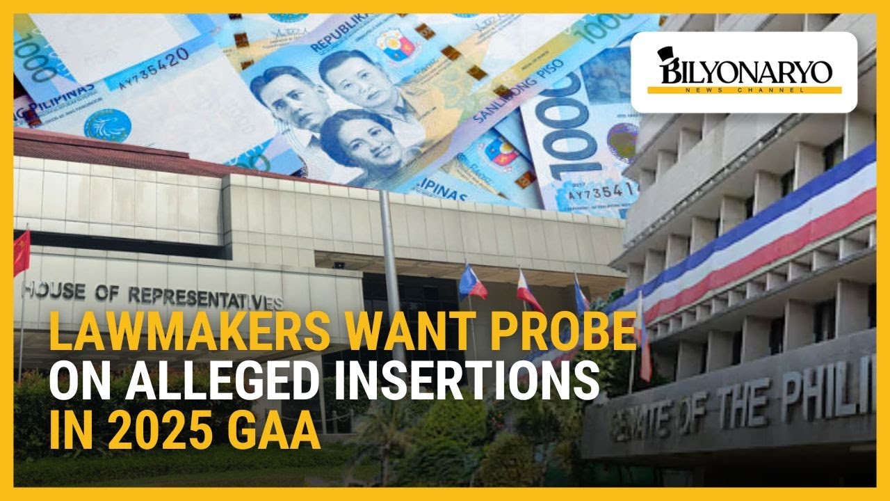 Lawmakers want probe on alleged insertions in 2025 GAA |  Newsfeed@Noon