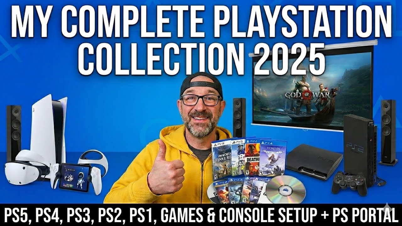 My Complete PlayStation Collection 2025 PS5 PS4 PS3 PS2 PS1 Games Console Setup & PlayStation Portal