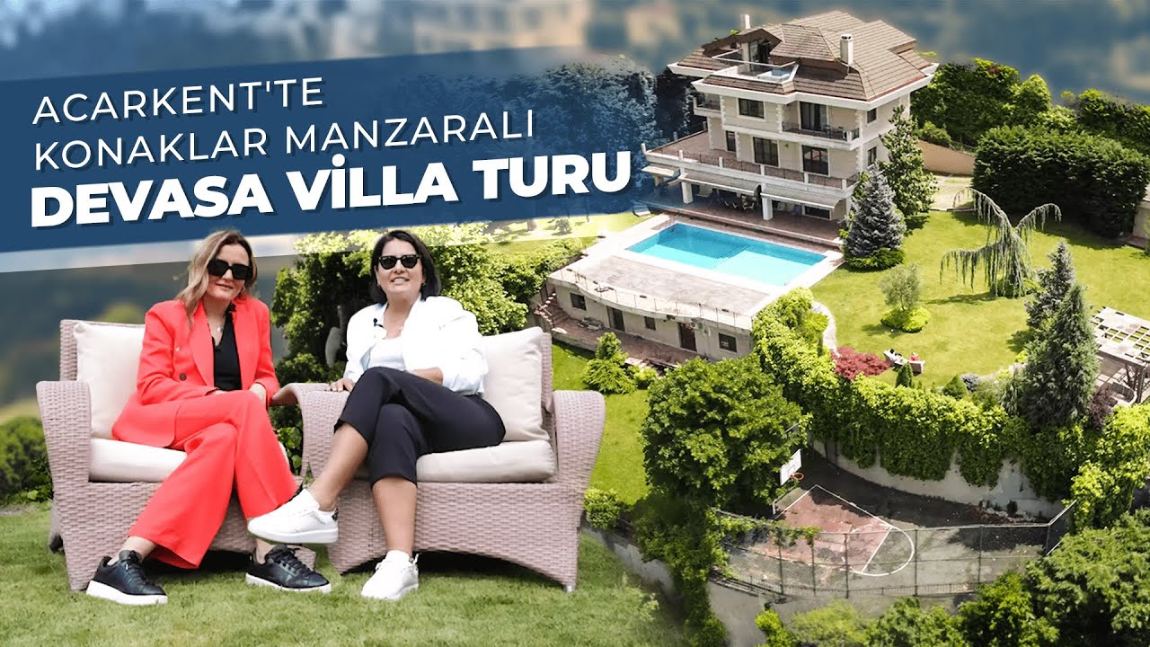 Acarkent'te Bahçesinde Basketbol Sahası Olan Devasa Büyüklükte Villa Turu ! #luxury #acarkent