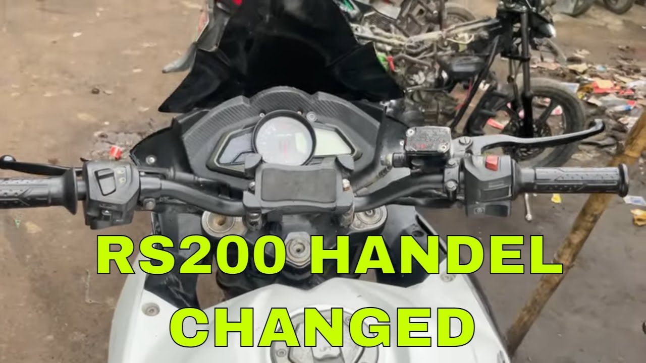 RS200 handlebar change | modifyed Rs200 | making stunt bike | Rs200 |stunt bike #rs200modification
