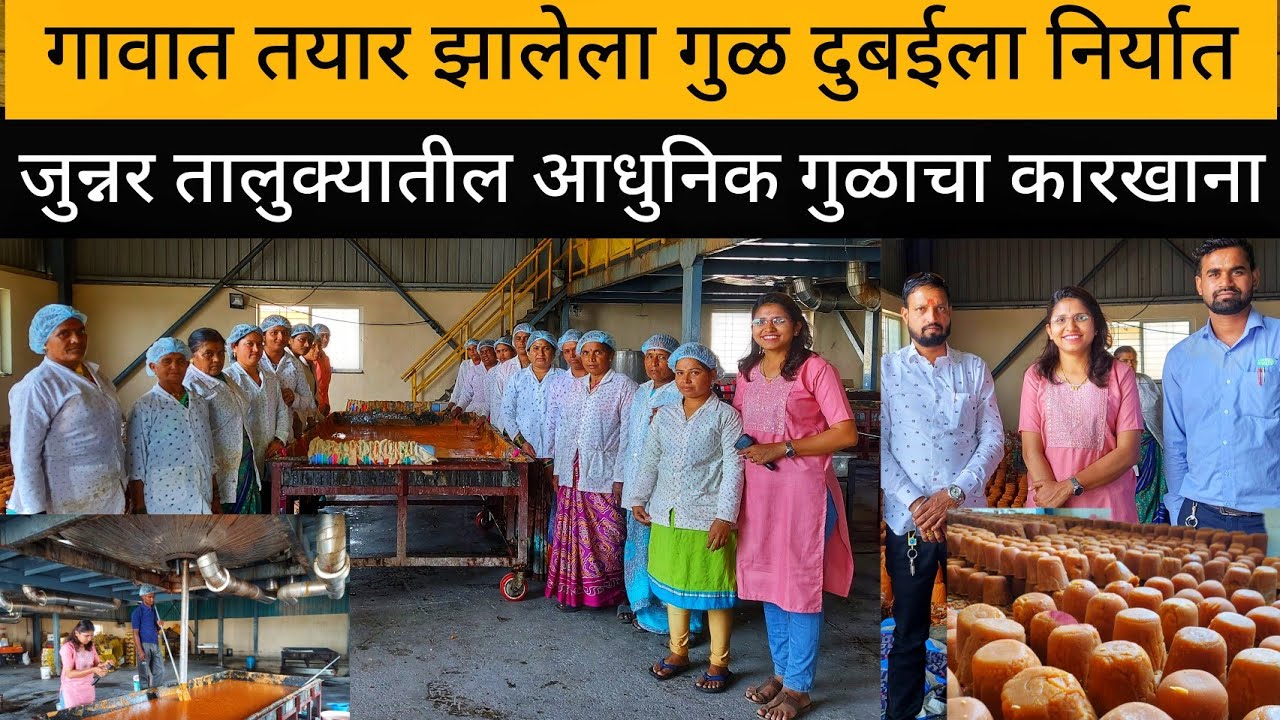 गुळाचा आधुनिक कारखाना | Jaggery Making | How To Make Jaggery | जुन्नर #गुळ #jaggery #jaggerymaking
