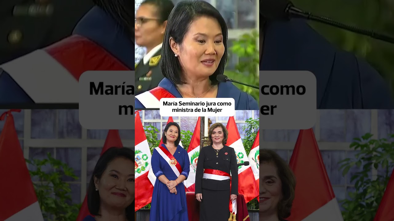 MARA SEMINARIO JURAMENTA COMO MINISTRA DE LA MUJER DE KEIKO FUJIMORI |&nbsp;El Comercio