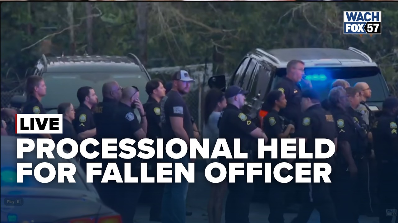 WATCH LIVE: Procession held after Columbia police officer killed in shooting
