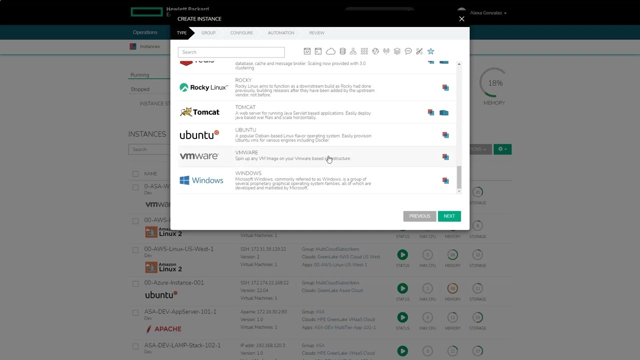 Provision a virtual machine app with HPE GreenLake for Private Cloud Enterprise