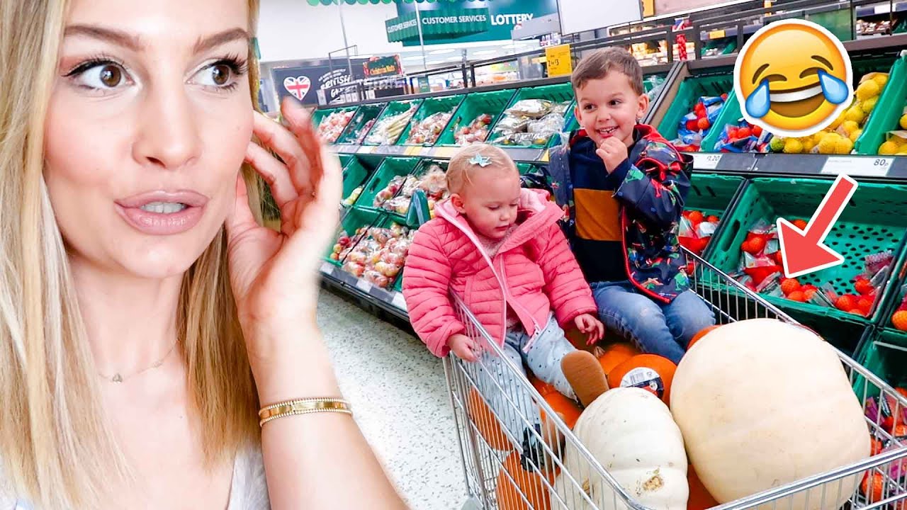 PUMPKIN SHOPPING WITH KIDS!
