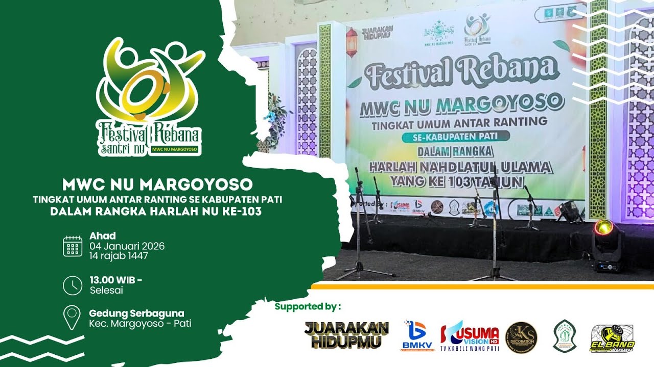 FESTIVAL REBANA MWC NU MARGOYOSO TINGKAT UMUM ANTAR RANTING SE-KABUPATEN PATI 2026