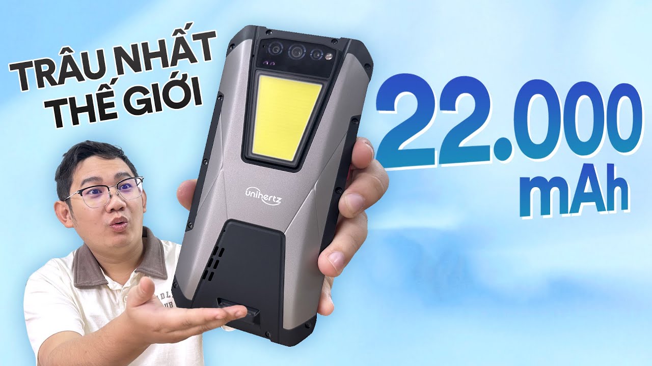 Trên tay smartphone PIN TRÂU NHẤT THẾ GIỚI 22.000mAh: Unihertz Tank