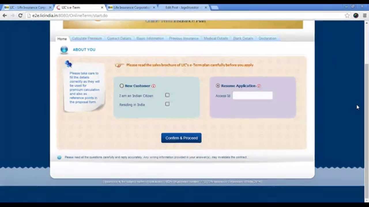 How to Buy LIC e-Term - Online Term plan launched by LIC