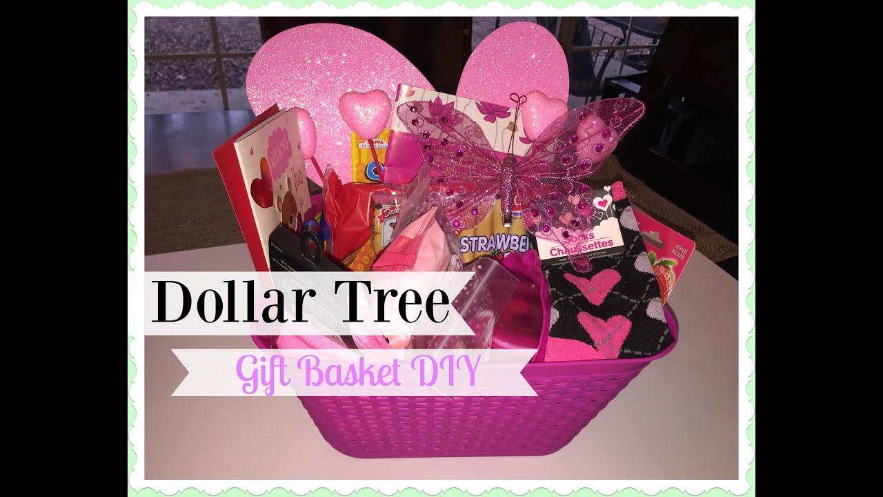 2016 DOLLAR TREE Valentine's Day Gift Basket!