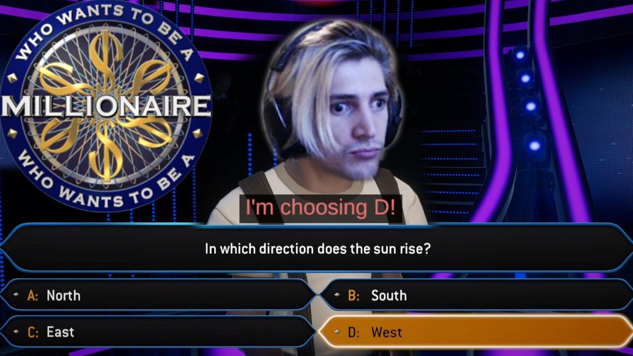 xQc Tries to Become a Millionaire! | Who Wants to be a Millionaire