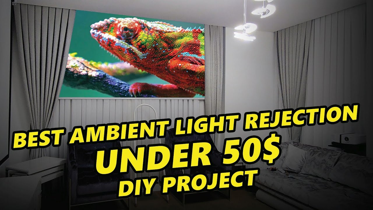 Best Ambient Light Rejection Projector Screen Under 50$