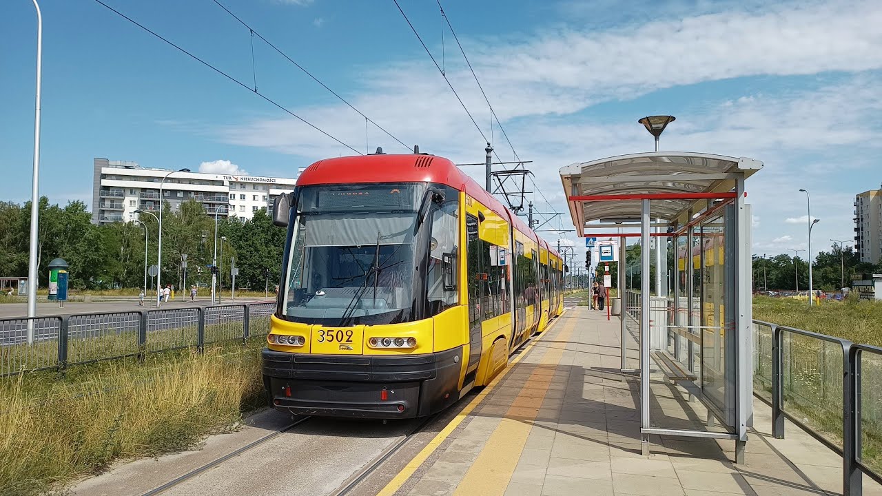 [Tramwaje Warszawskie] Pesa 120NaDuo Swing #3502 - linia 2, kierunek Winnica