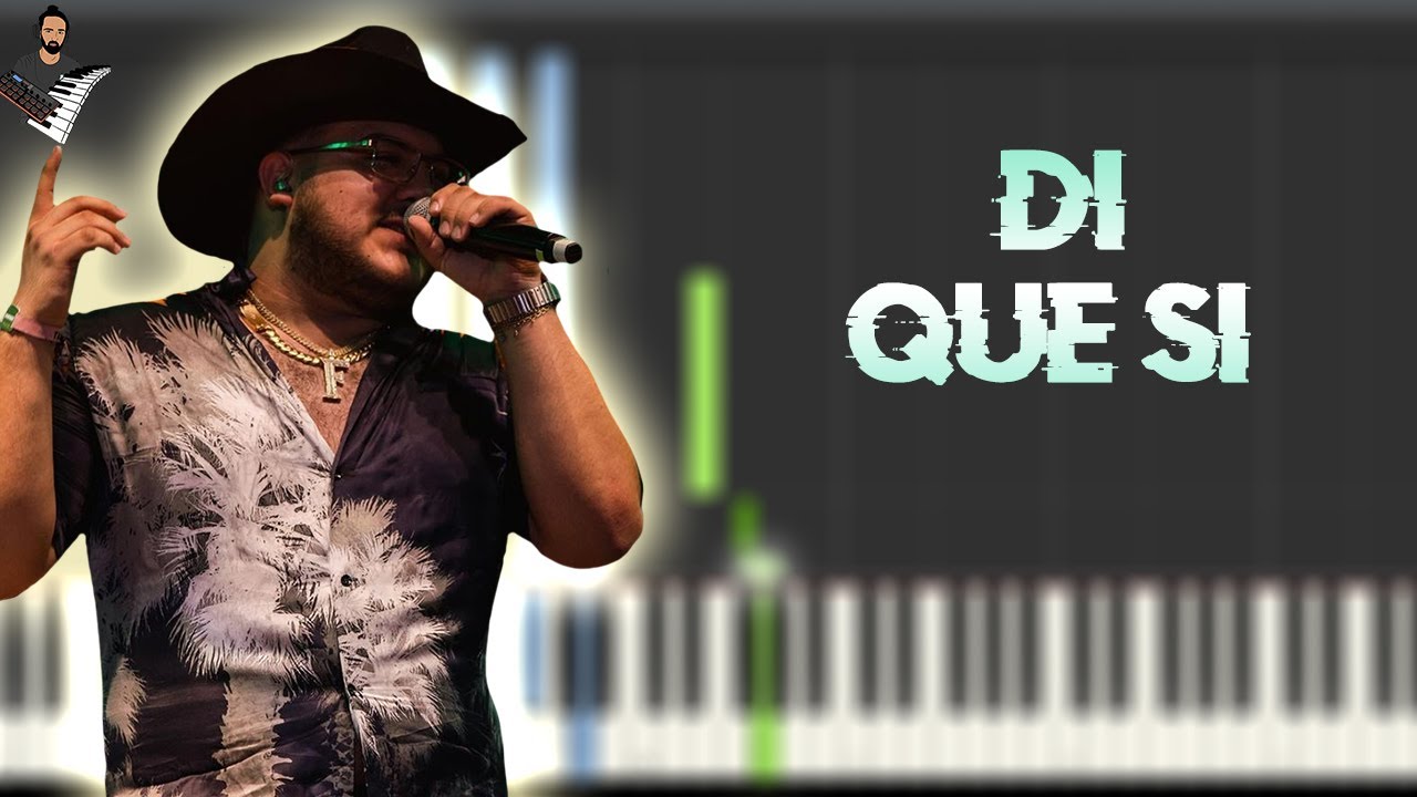 Grupo Frontera x Grupo Marca Registrada - Di Que Si | Piano Tutorial / Partitura / Karaoke / MIDI