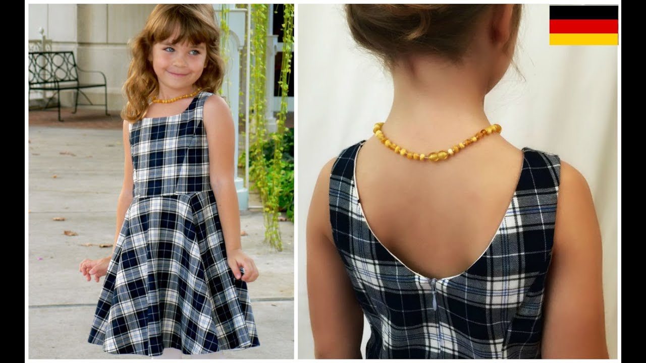 Mädchenkleid mit Tellerrock nähen | ärmelloses Kleid | Reißverschluss einarbeiten | Frocks & Frolics