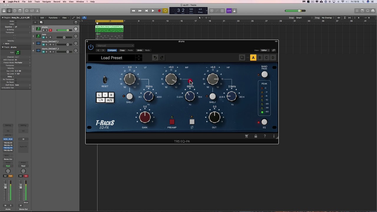T-Racks 5 Plugins Review:  EQ-PA (API 550A)