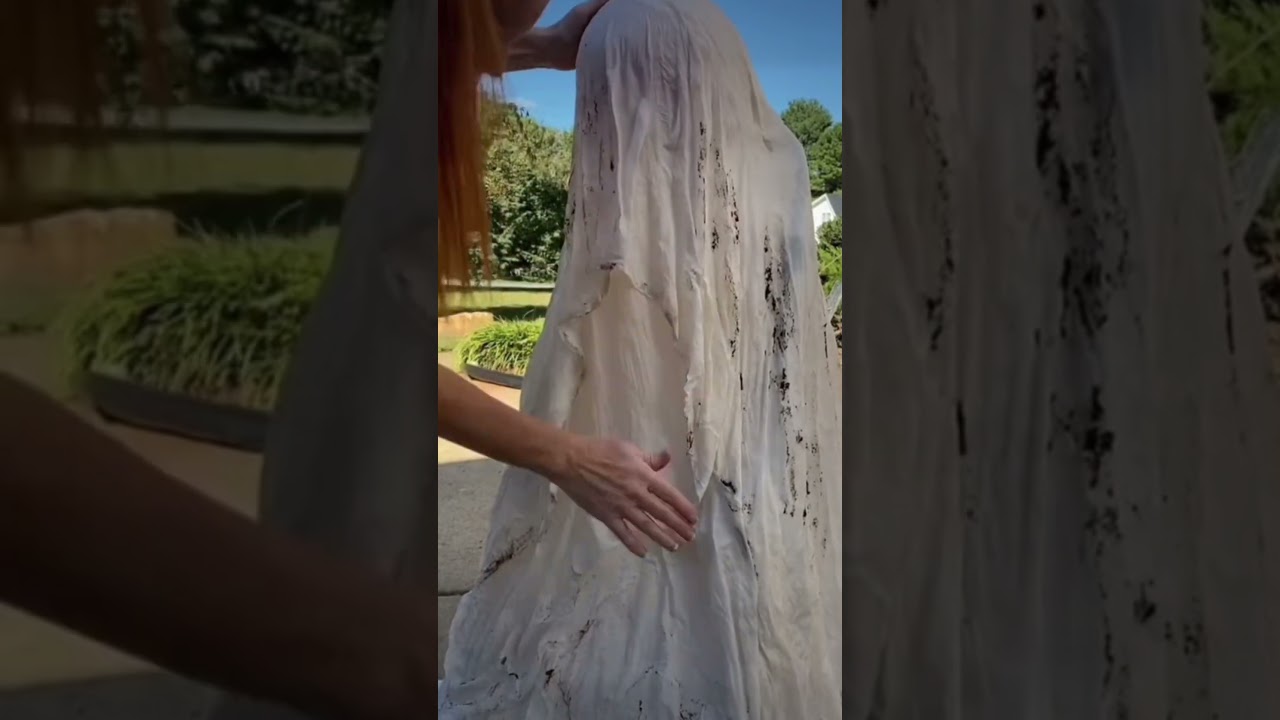 2022 cheesecloth ghost, 2023 coming soon #diy #halloween #halloweendiy #ghost #cheesecloth #spooky