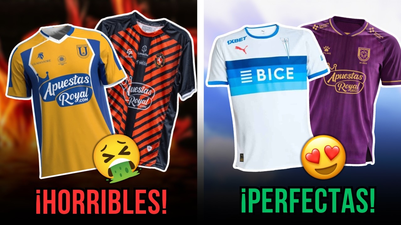 Las Camisetas MÁS FEAS y MÁS HERMOSAS del Fútbol Chileno 2026