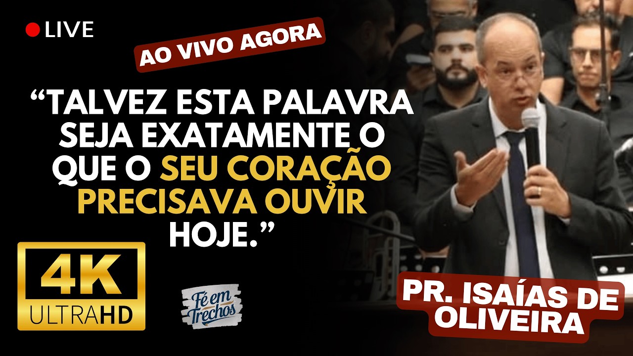 PARE agora: há uma MENSAGEM de Deus para você através do Pr. Isaías de Oliveira.