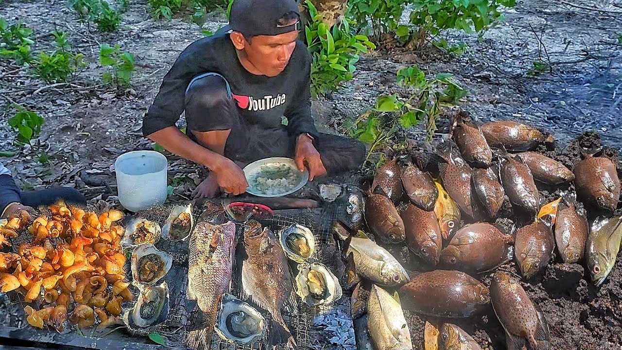 2 hari Berpetualang surga tersembunyi di kalimantan di sarang  seafood,tiram dan ikan 