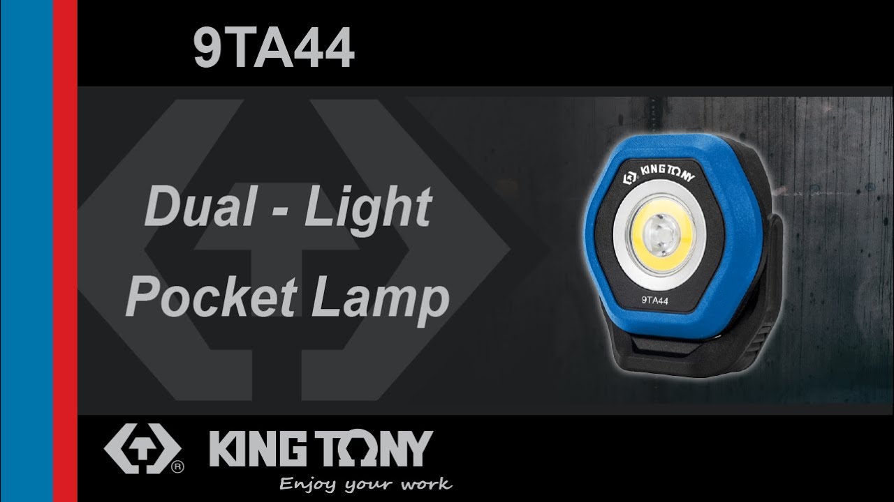 KING TONY-9TA44 Dual Light Pocket Lamp