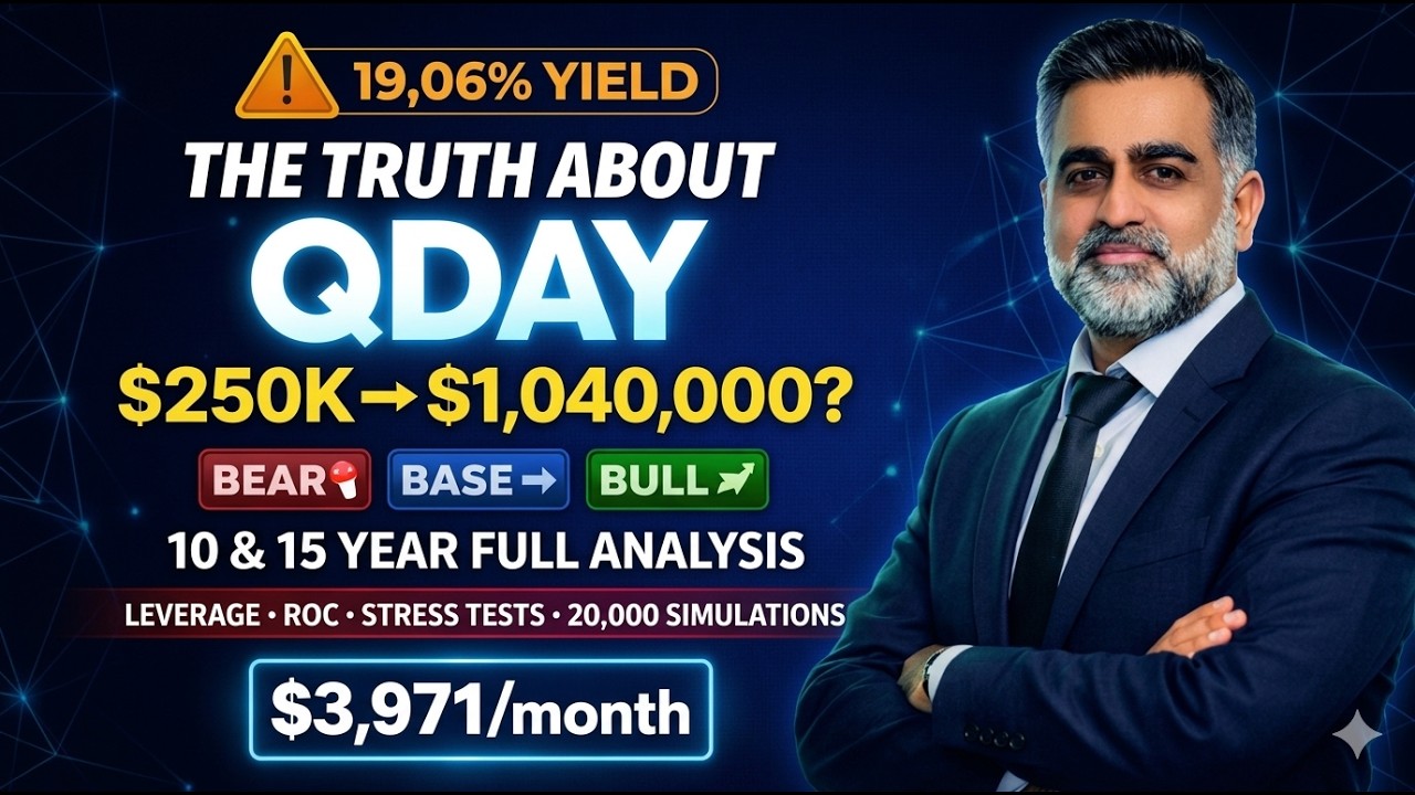 💰QDAY: What Happens to $250,000 in 10 Years? ($1,040,000?) &mdash; 3 Scenarios + 20,000 Simulations💰