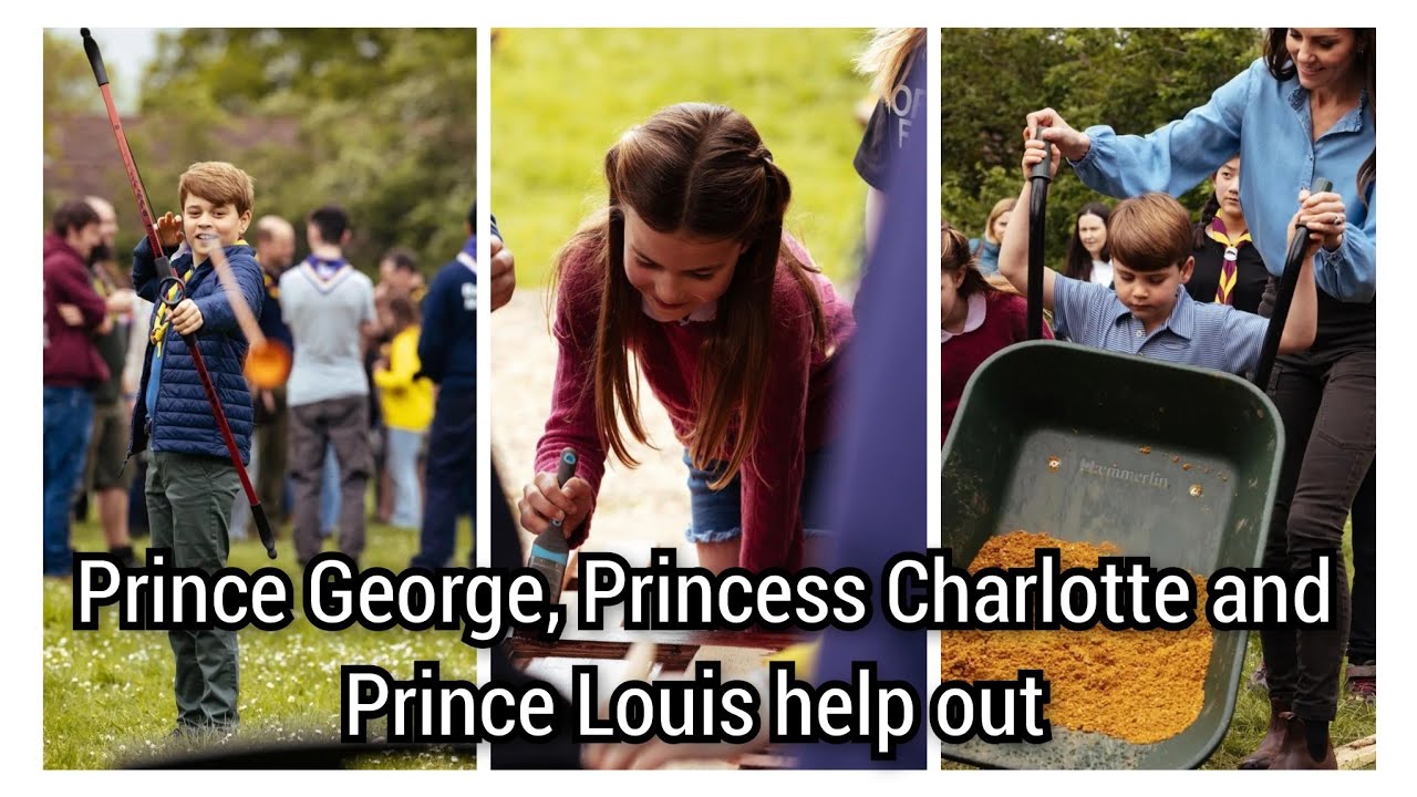 Prince George, Princess Charlotte and Prince Louis join Scouts in activities at Big Help Out