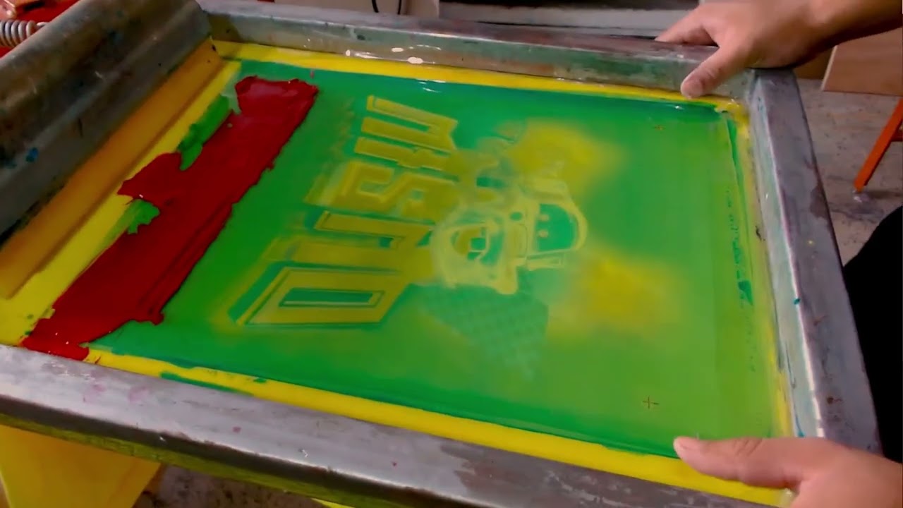 Lección 30. SERIGRAFIA PROFESIONAL DESDE CERO I  Proceso Estampado Cuatricomía