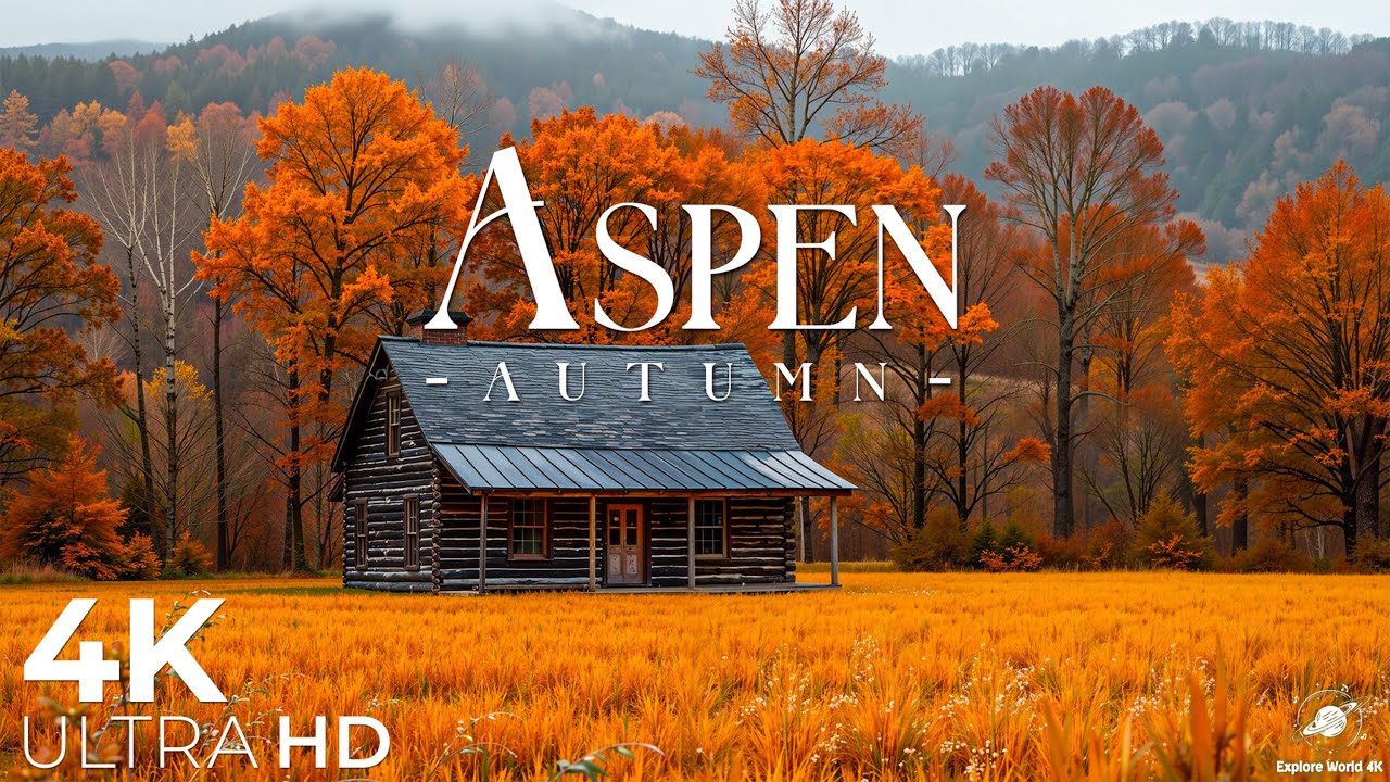 🍂Осень в Аспене 4K – Захватывающие дух осенние краски Колорадо | Спокойная расслабляющая музыка🍂